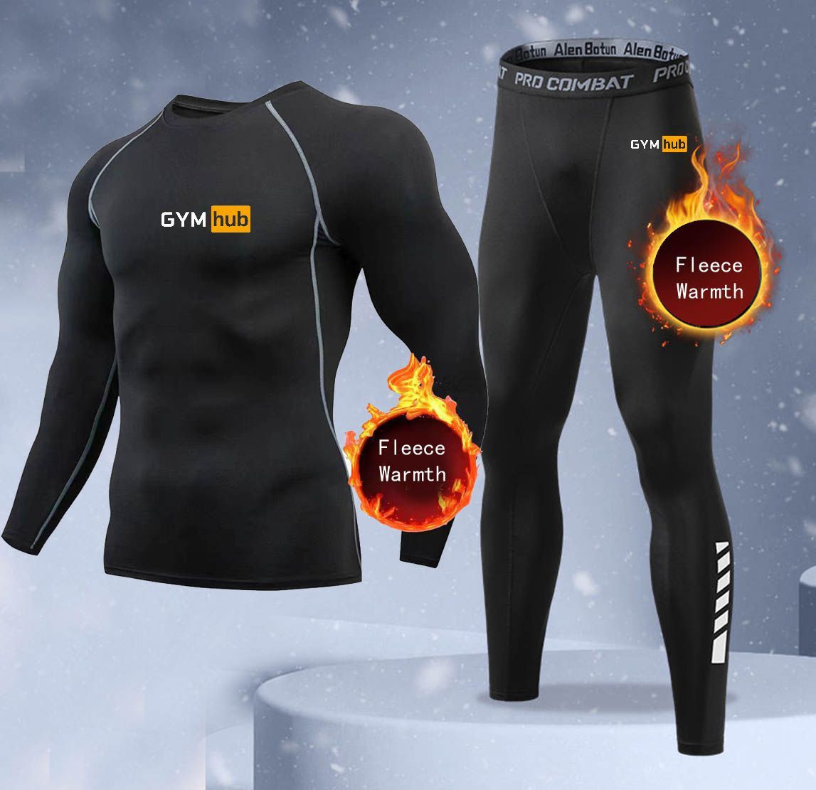 新作2ピース冬用保温メンズ下着セット フリースサーマルアンダ - Thermal Long John のレビューと価格