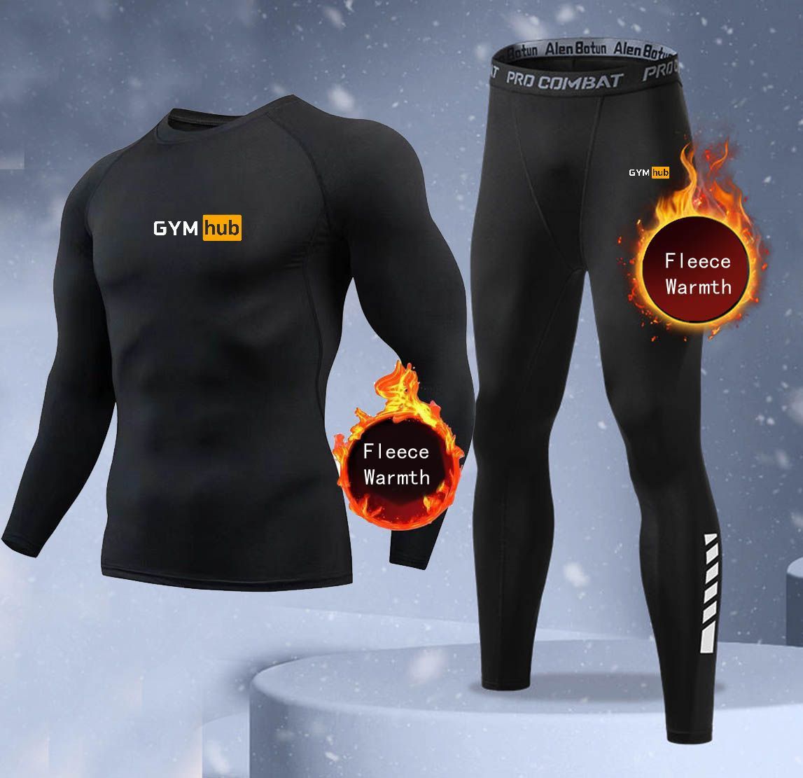 新作2ピース冬用保温メンズ下着セット フリースサーマルアンダ - Thermal Long John のレビューと価格