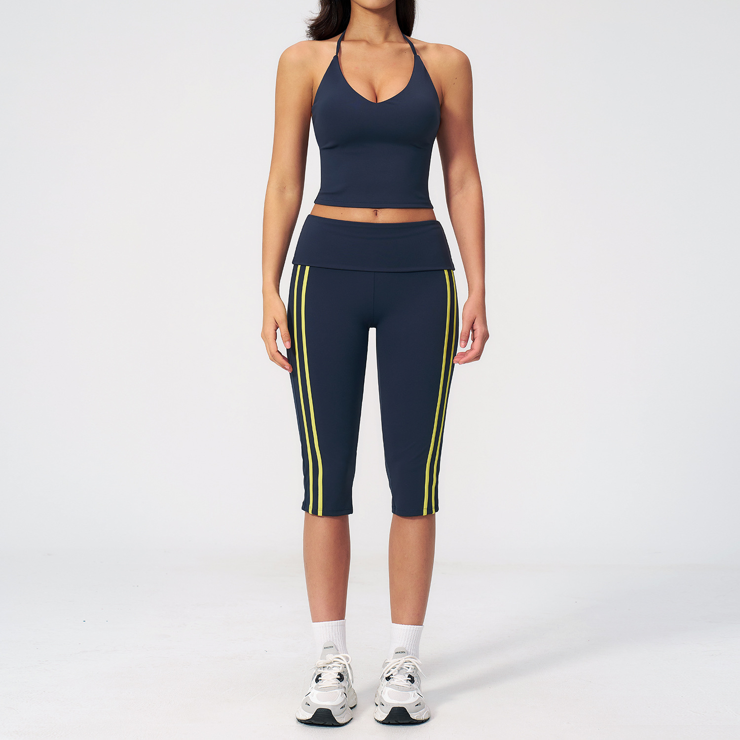 ヨガスーツ 2点セット レディース スポーツブラ ハイウエス - Compression Shorts Athletes のレビューと価格