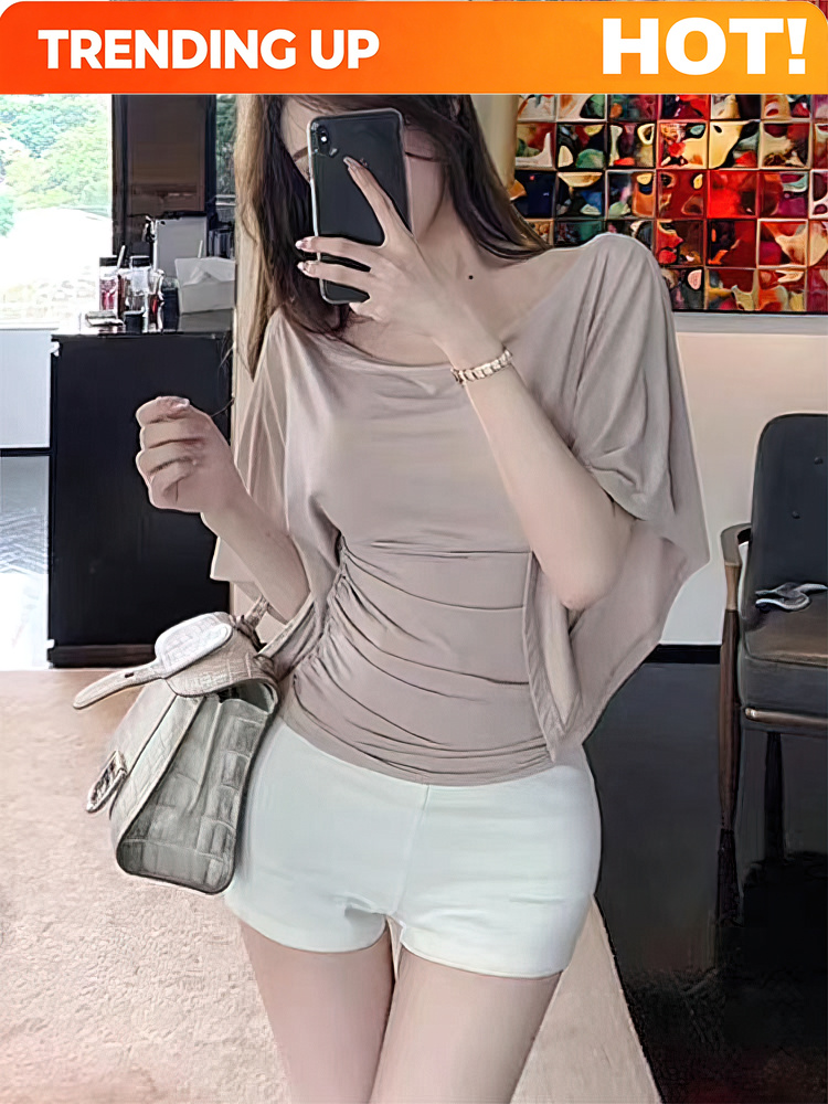 カスタマイズ可能なセクシーな夏のオフショルダーTシャツ、女性 - T Shirt Tight Fit のレビューと価格